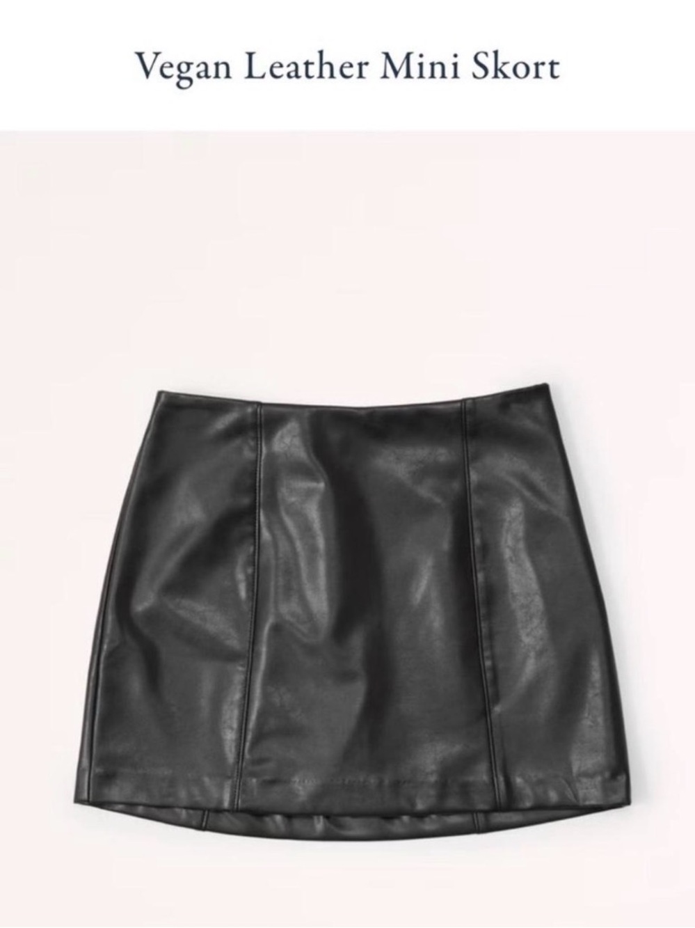 Abercrombie Vegan Leather Mini Skort